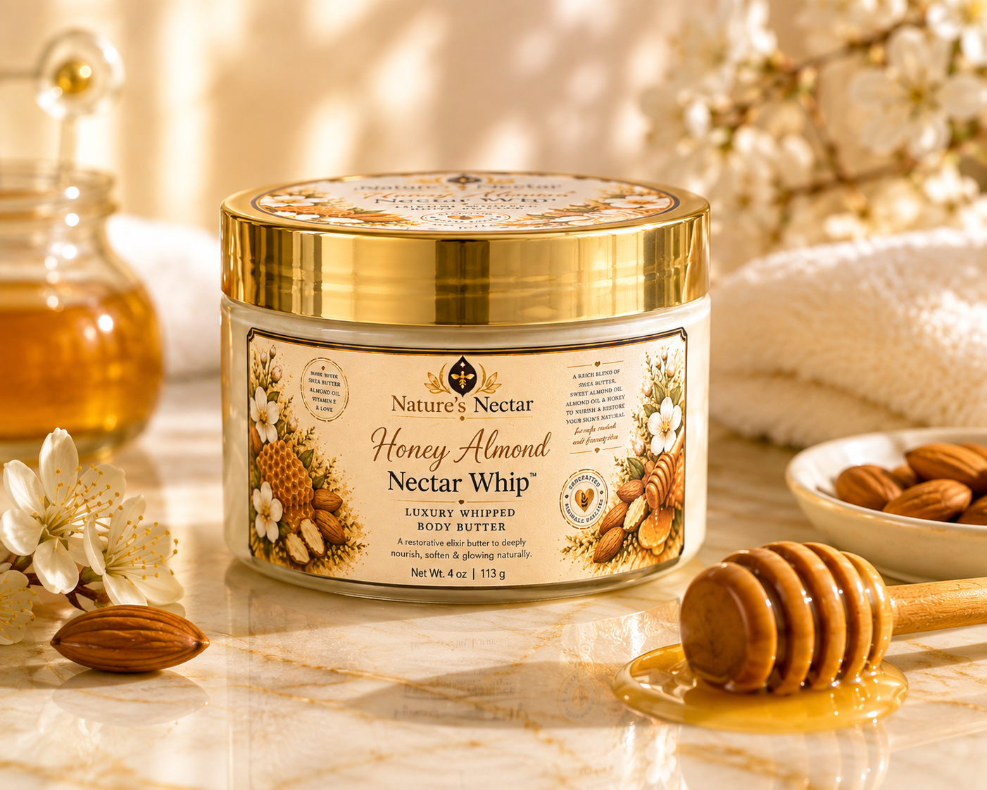 Honey Almond Nectar Whip